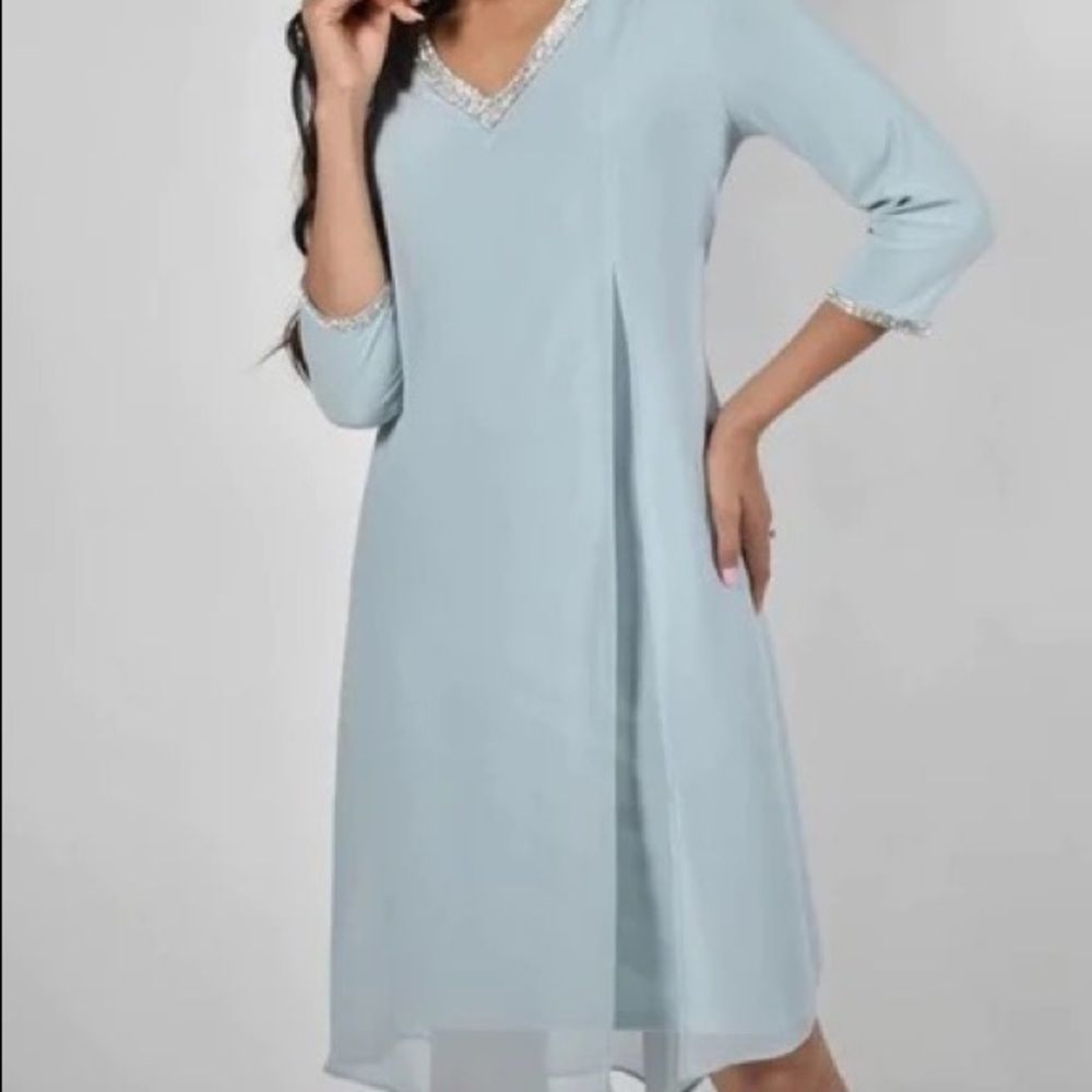 Frank Lyman Aquamist dress
